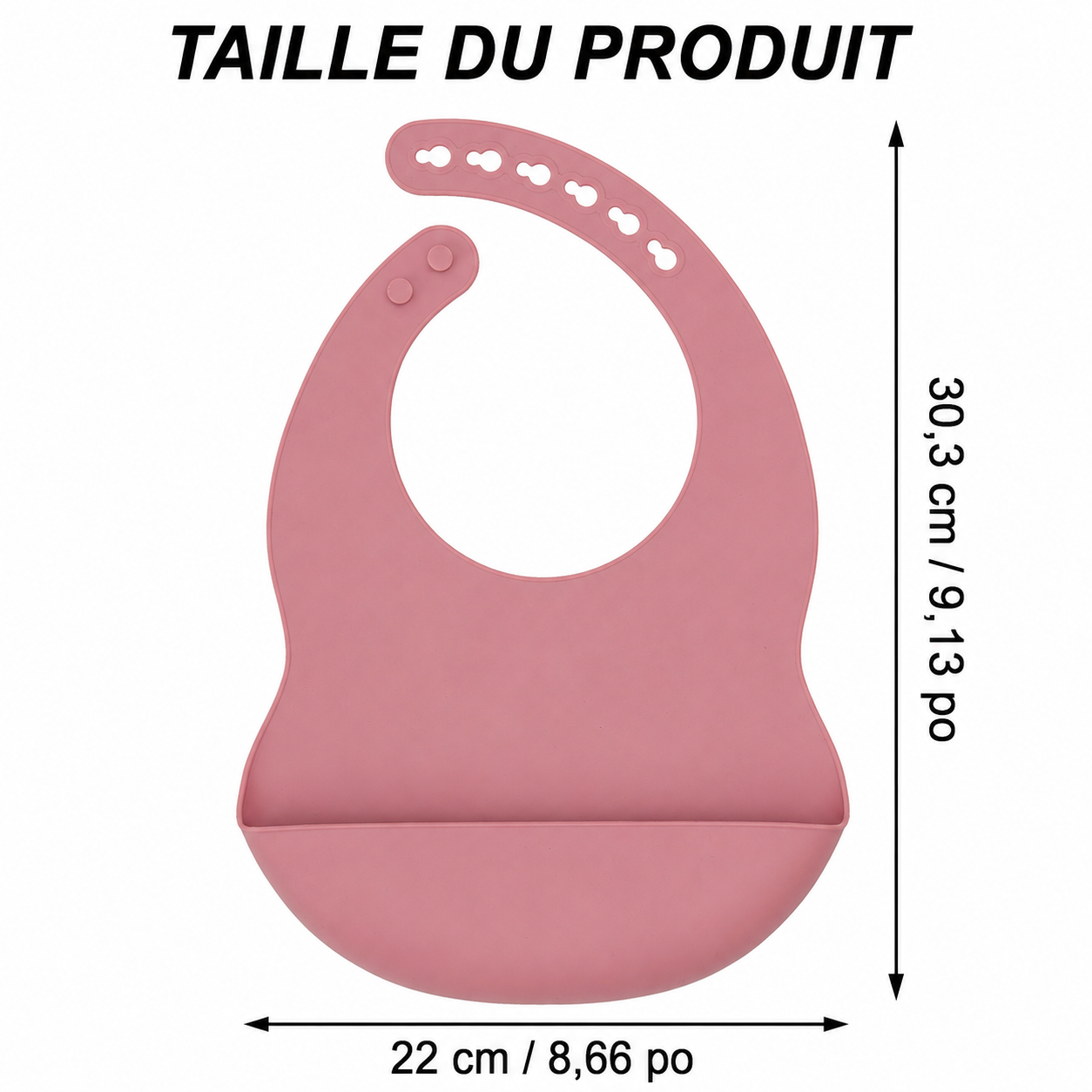 Bavoir en silicone