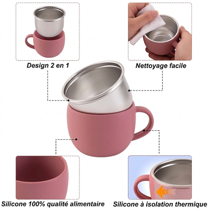 Tasse d'eau en acier inoxydable