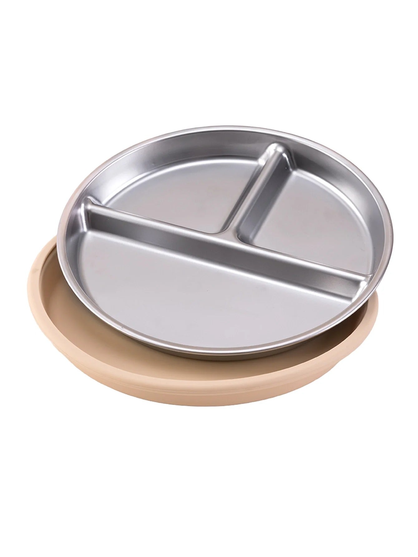 Assiette bébé INOX anti-renversement