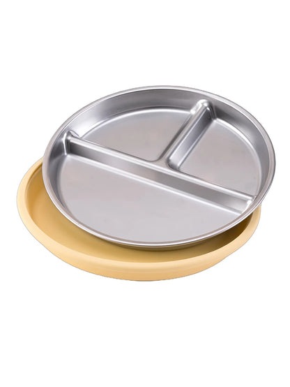 Assiette bébé INOX anti-renversement