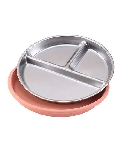 Assiette bébé INOX anti-renversement