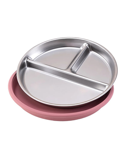 Assiette bébé INOX anti-renversement