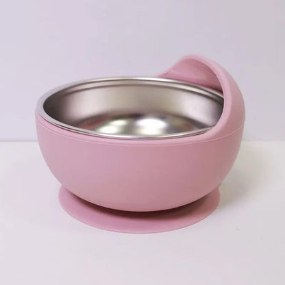 Bols à ventouse en acier inoxydable pour bébé